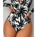 Women's Clothing Printed Diving Suit Beach Sexy Swimsuit Bikini One Piece Swimsuit_ecoleips.com
