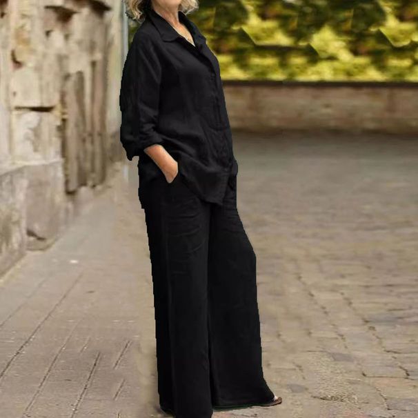 Women's Clothing 12 Colors Hot Sale New Women's Shirt Set Casual Urban Set_ecoleips.com