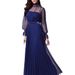 Women’s Clothing spring and summer new women's mesh temperament long sleeved dress annual meeting banquet evening dress skirt_ecoleips.com