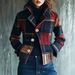 Vintage Checked Button-Up Jacket – Short-Length Retro Blazer With Stand Collar (S-3xl) Flattering Cropped Fit_ecoleips.com
