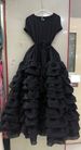 Women's Clothing Elegant Sleeveless Round Neck Dress For Women Loose Fit Multi-Layer Ruffle Skirt Solid Color Spring Summer Style_ecoleips.com