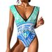 Sexy Vacation Polynesian Jumpsuit New Charming V-Neck Swimsuit Summer Women'S Beach Swimsuit Custom Ethnic Print Jumpsuit_ecoleips.com