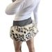 Leopard Print Fur Patchwork Slimming A-Line Midi Skirt Low Waisted Sexy Mini Skirt/Pants for Women Autumn/Winter Style_ecoleips.com
