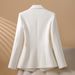 Tailored Slim-Fit Cropped Blazer for Petite Women Office Chic Casual Versatile Jacket_ecoleips.com