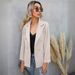 2025s Women's Spring And Autumn Lapel Button Up Small Suit Long Sleeved Jacket_ecoleips.com