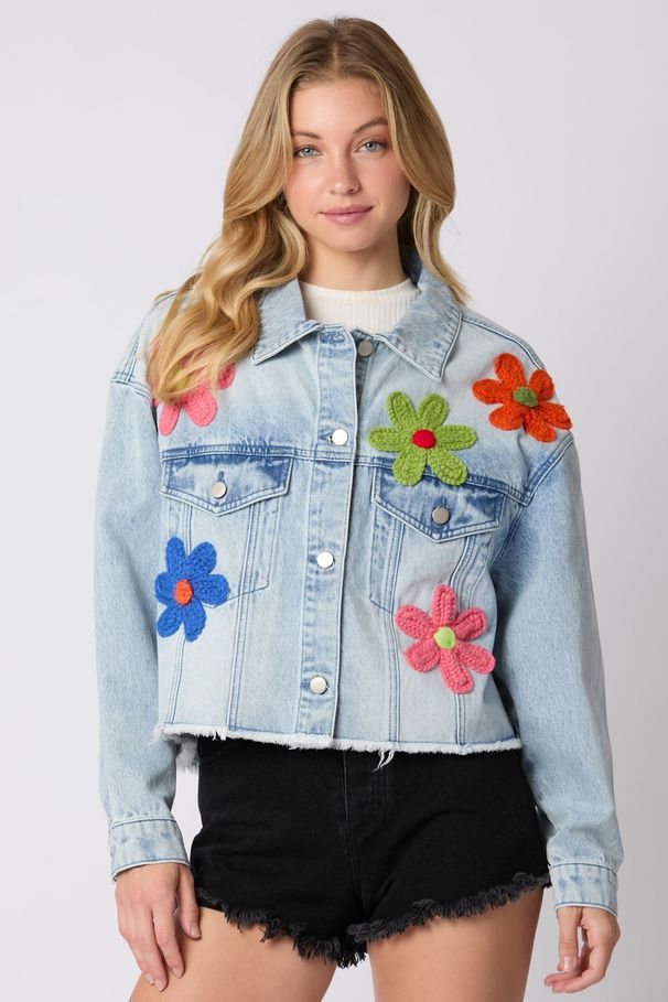 European And American Style Cross-Border Trade 2025 Spring Summer New Multi-Color Three-Dimensional Decoration Denim_ecoleips.com
