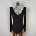 Sexy Long Sleeve T-Shirt Women's Cross V-neck Waist Cinched Body Shape Slim Fit Asymmetrical Top Early Autumn Fashion_ecoleips.com