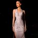 Yj24311 Summer New Sexy Split Skirt Fashion Style V-Neck Hanging Neck Fine Flash Dress For Women_ecoleips.com