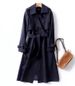 Women's Trench Coat Mid-Length Slim Fit Double-Breasted Classic British Style Overcoat With Checkered Lining (Available In 7 Sizes & 14 Colors)_ecoleips.com