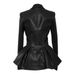 Streetwear PU Leather Jacket – Oversized Lapel & Flared Hem (S-XXXL, Matte Black/Yellow/Brown, Euro-US-Middle East Trend Approved)_ecoleips.com