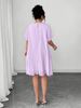 Women's Summer Pleated Solid Color Loose Elegant Chiffon Dress_ecoleips.com