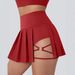 Women's Irregular Midi Skirt Casual Comfortable Pleated Versatile Outdoor Sports Skirt_ecoleips.com