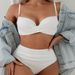Women's Sexy Solid Color Bikini Set - High-Cut Split Swimsuit For Beach & Hot Spring (European & American Style)_ecoleips.com