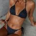 Women's Sexy Two-Piece Swimsuit Bikini Set Tie Waist Hot Spring Beachwear Regular Fit Polyester_ecoleips.com