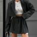 Women's Clothing ins style autumn new suit fashionable high waist slim temperament two piece suit_ecoleips.com