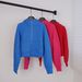 Loose Fitting Fully Zipped Hoodie Women's Sporty Hooded Cardigan Scuba Jacket Fleece Lining Yoga Wear_ecoleips.com