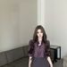 Purely Desirable Style Women's Outfit: Elegant Purple Polo Collar Long-sleeve Sun Protection Shirt And Waist-cinching_ecoleips.com