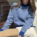 Reversible Style Cat Ning Sweater For Women Loose Fit Long Sleeve Pullover Knit Top Versatile Autumn/Winter Inner Layer_ecoleips.com