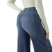 Cross Border Foreign Trade Popular High Waisted Elastic Jeans For Women's Loose Wide Leg Pants In European And American Plus Sizes_ecoleips.com