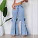 Women's Clothing European And American Retro 3D Bow Slim Fit Medium Elastic Floor Length Flared Jeans For Women_ecoleips.com