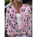 New 3D Digital Print Cardigan Knitted Coat For Women Early Spring Autumn Fashion_ecoleips.com