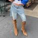 Women's Clothing Women's Trendy Denim Shorts Mid-Length Casual Straight Loose Five-Point Fashion Trend For Formal & Casual For Women_ecoleips.com