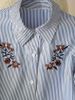 New Women's Long Sleeved Shirt Embroidered Striped Design_ecoleips.com