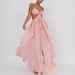 Popular European American Backless Chiffon Tulle Dress Sexy Strapless Ruffle Long Skirt Tie up Style in Stock_ecoleips.com