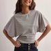 2025 Korean Version Of The Design Sense Round Neck Pullover Short-sleeved T-shirt Women's Summer New Simple And Versatile Solid Color Loose Top_ecoleips.com