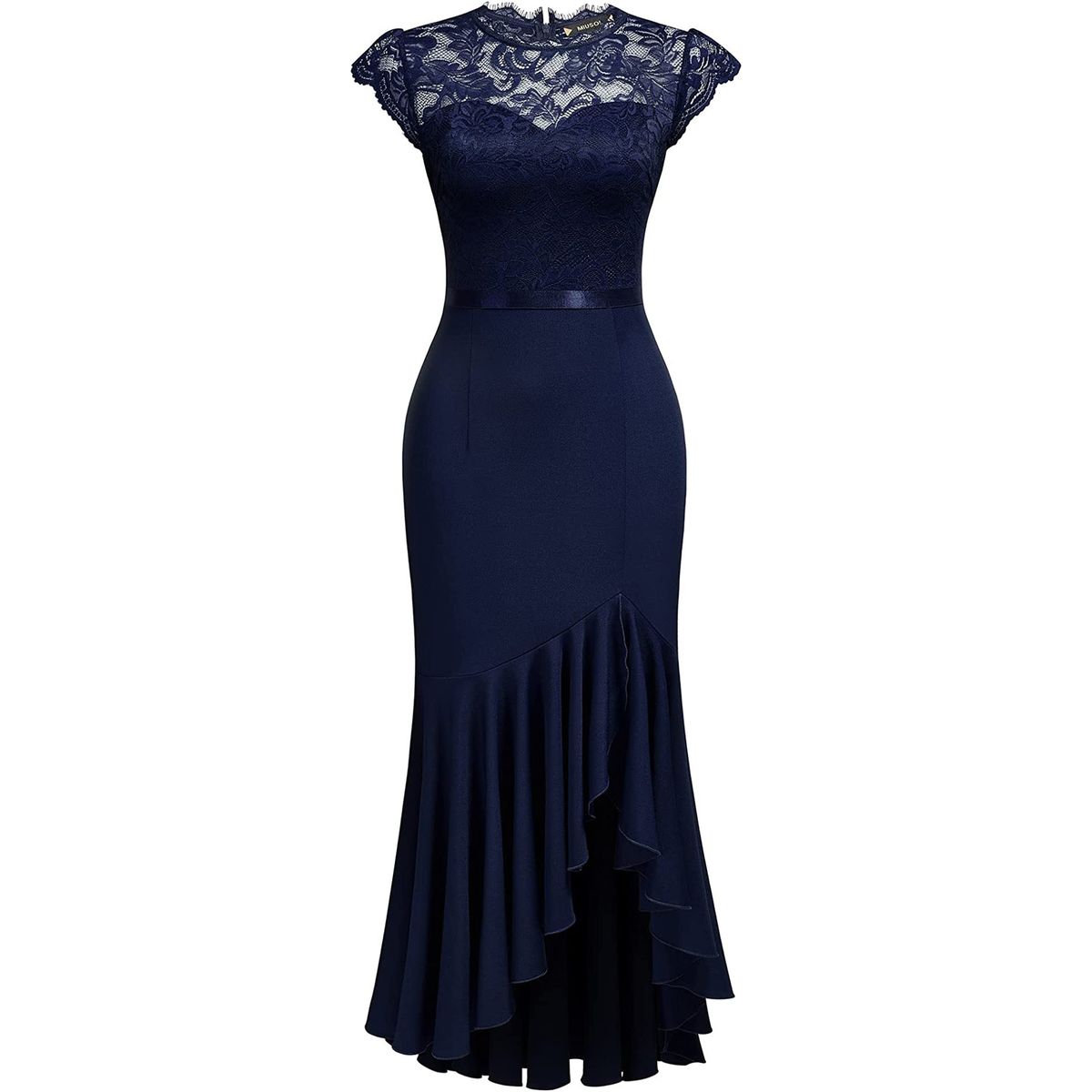 Women's Clothing Women's Lace Dress Evening Dress Bridesmaid Hip Fishtail Skirt_ecoleips.com