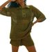 Women's Clothing Spring And Summer Women's Sports Casual Suits New Knitted Shirt Shorts Two Piece Suit_ecoleips.com