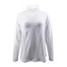 Luxury Brushed Milk Silk T-Shirt - Semi-Turtle Neck Long Sleeve Base Layer For Women, Elegant & Versatile Layering Staple (White, S-XXL)_ecoleips.com