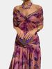 Floral Print High Waist Pleat Party Dress Elegant Women Bat Sleeve Swing Party Dress Female Chest Low Cocktail A-Line Dress HPSW_ecoleips.com