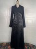 Spring 2026 Elegant French Fishtail Dress with Heavy Sequin And Bead Embroidery Patchwork European American Style Cross Border Women's Dress_ecoleips.com