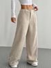 Velvet-Touch Corduroy Pants – Fluid Drape & Architectural Silhouette_ecoleips.com