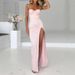 Women's Clothing New Fashion Suspenders Sexy Slim Slit Dress Women_ecoleips.com