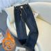 "Plus-Size High-Waisted Flared Jeans – Winter Fleece-Lined Stretch Denim For Women (S-6XL, Relaxed Fit, Elastic Waist, Dark Blue/Light Blue)"_ecoleips.com