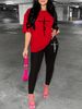 Women's Casual Loose Fashion Faith Cross Pattern Printed Loose T-shirt+cropped Pants Two-piece Set Summer Home Sportswear Daily Wear-279_ecoleips.com