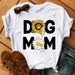 European And American Foreign Trade Wish Colorful Heart Pattern Round Neck White Fashion Letter Cartoon Short-sleeve_ecoleips.com