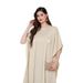 Women's Clothing Women's Muslim Dress Bottoming Vest Skirt + Bat Sleeve Loose Cardigan Robe Suit_ecoleips.com