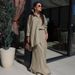 Women's Clothing Spring And Summer New Fashion Lapel Loose Long Sleeved Shirt High Waist Skirt Suit_ecoleips.com