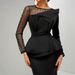 Women’s Clothing Mesh Beaded Evening Dress Dress New_ecoleips.com