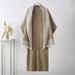 Early Autumn Women's Knit Set ElegantCape Poncho Solid Dress Viscose Blend Office Wear Lightweight Layered Outfit (Beige/Black/Khaki/Camel One Size)_ecoleips.com