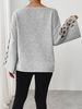 Elegant Hollow Knit Sweater For Women - Soft Round Neck Long Sleeve Pullover, Casual & Stylish, Plus Size Available_ecoleips.com