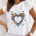 Women's Fashion Clothing For Foreign Trade, Urban Girl's Regular Shoulder Short-sleeve T-shirt_ecoleips.com