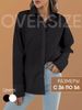 2025 Cotton Blend Large Cuff Long Sleeve Mid-Length Shirt Women Loose Blouse Spring Autumn New Women's Fashion_ecoleips.com