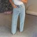 Women's Clothing Full Diamond Washed Jeans For Women, High End Low Waist Straight Trousers, Personality Hot Girl High Street Trousers_ecoleips.com