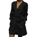 Women's Clothing Autumn New Belted Tops And Shorts Two Piece Suit_ecoleips.com