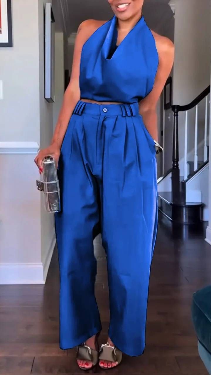 Women's Clothing Casual Pants Smooth Mist Cotton Loose Nine Point Balloon Pants Set_ecoleips.com