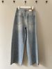 Distressed Embellished Jeans - Vintage-Inspired Wide-Leg Denim With Rhinestone Details, Low-Rise Fit For Women_ecoleips.com